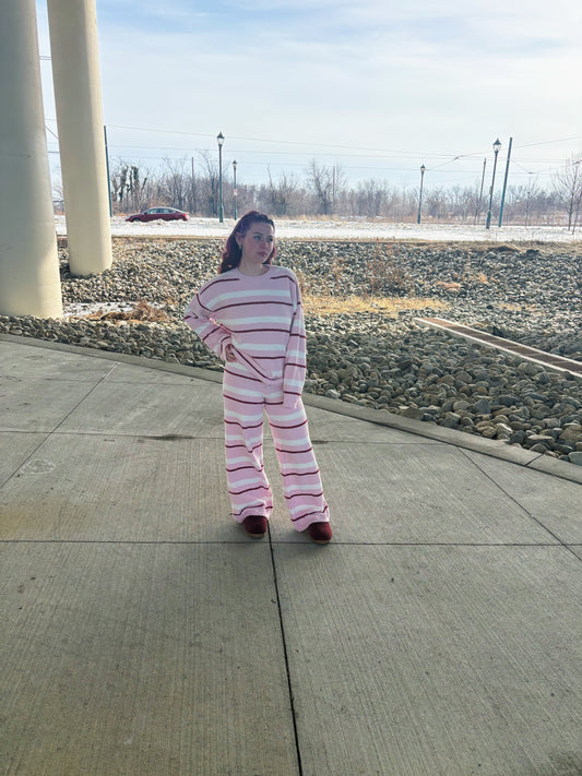 Avery Cozy Stripe Pullover