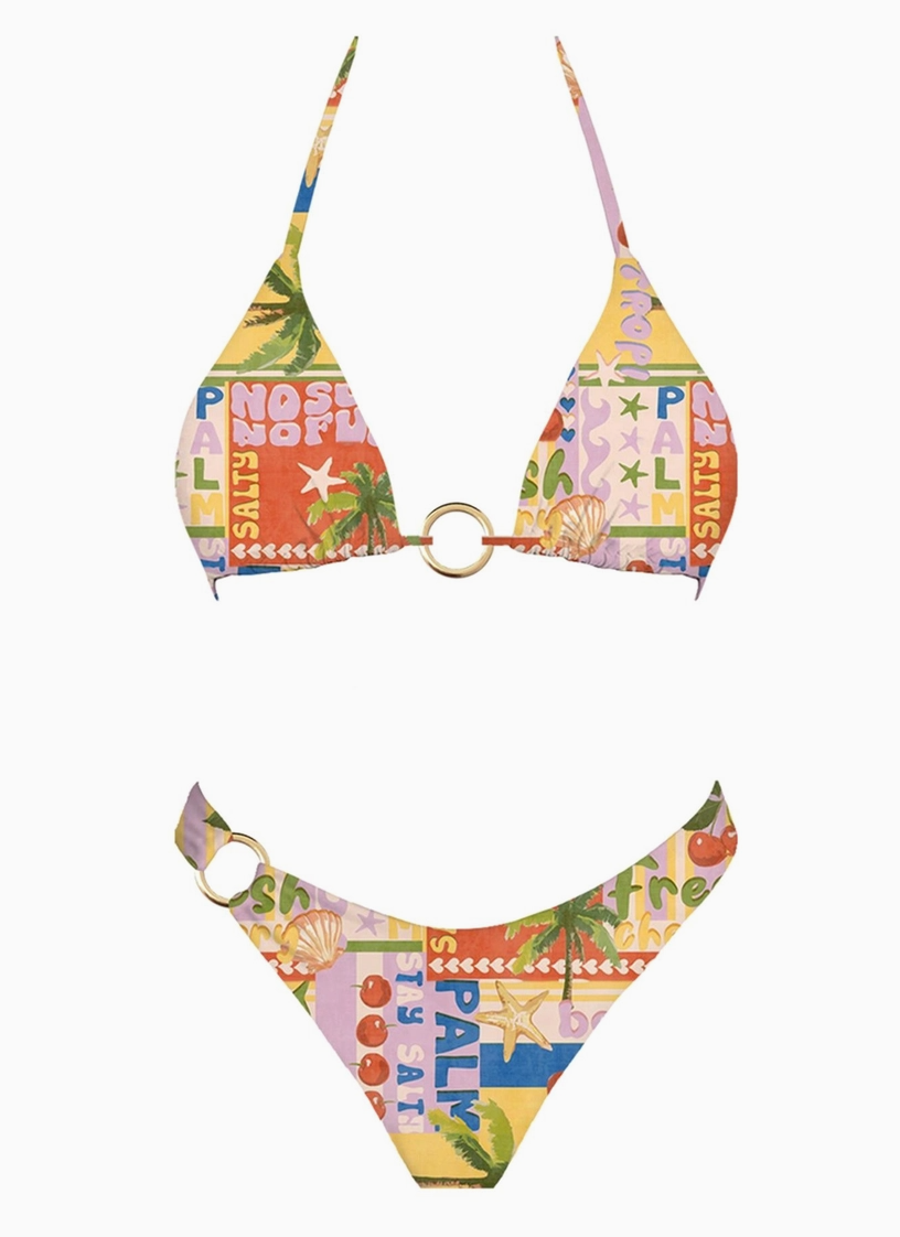 Paradise Postcard Bikini Set