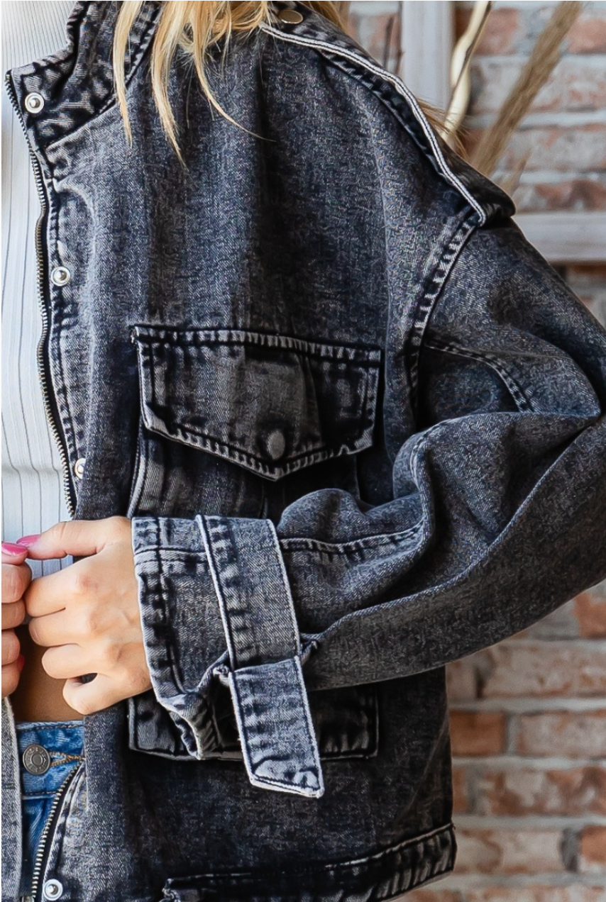 Emma Denim Utility Jacket