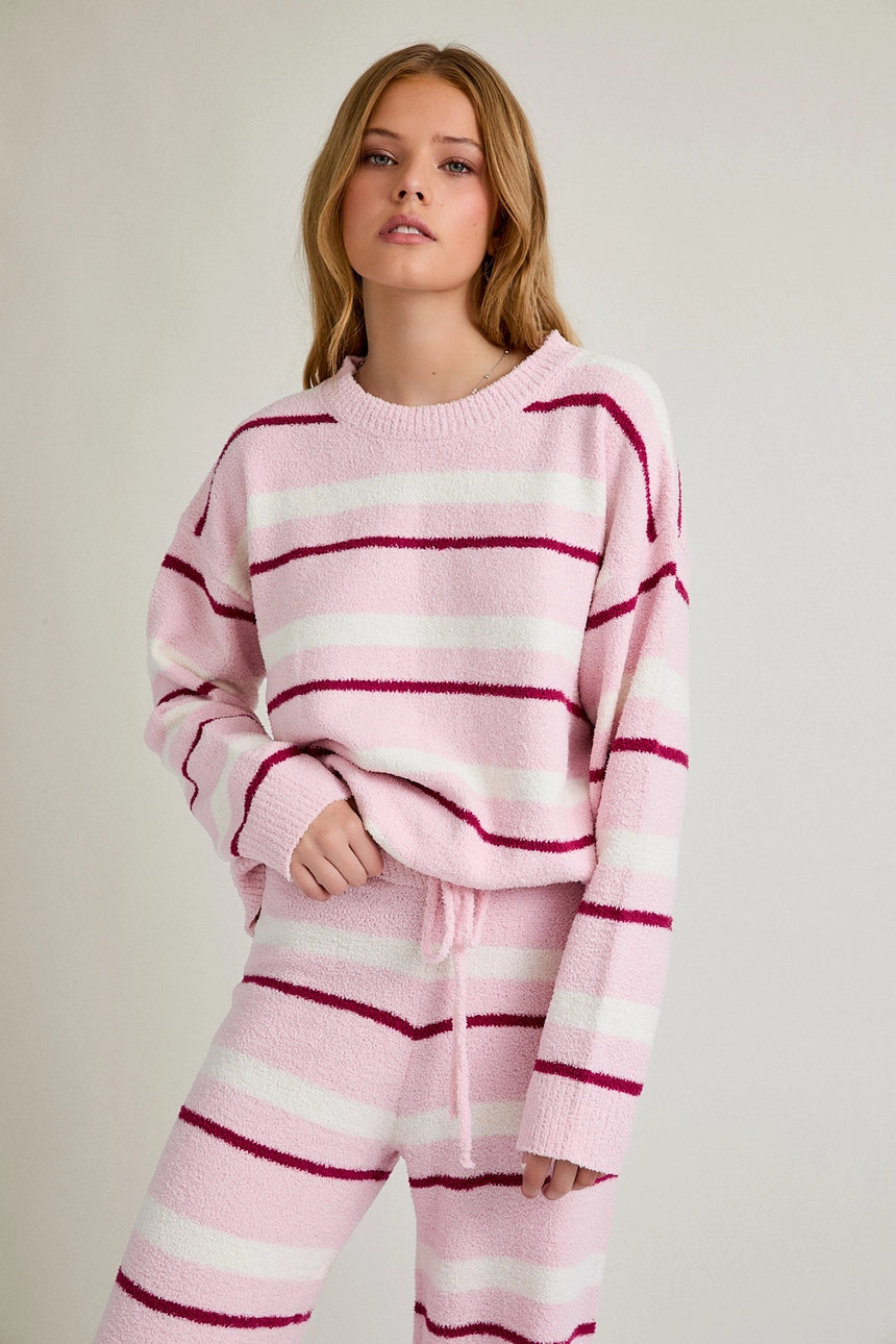 Avery Cozy Stripe Pullover