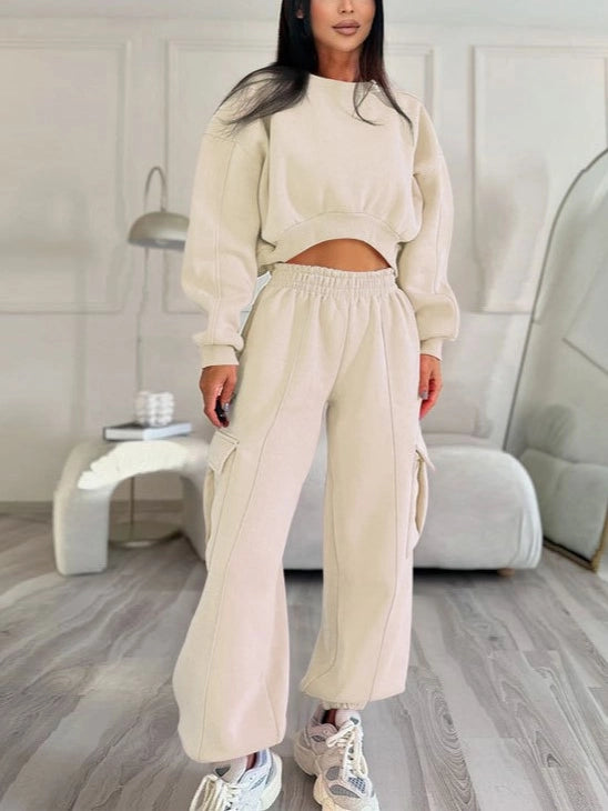 Ava Cropped Crewneck