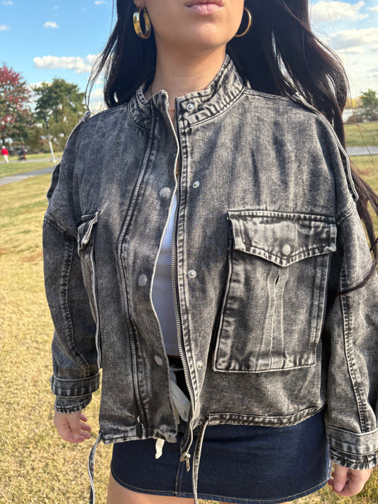 Emma Denim Utility Jacket
