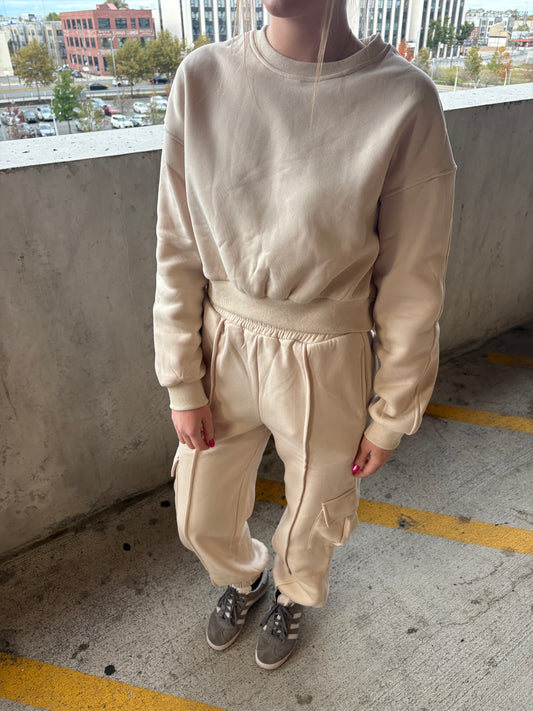 Ava Cropped Crewneck