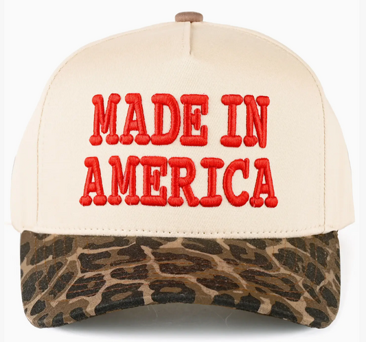 Made in America Leopard Trucker Hat