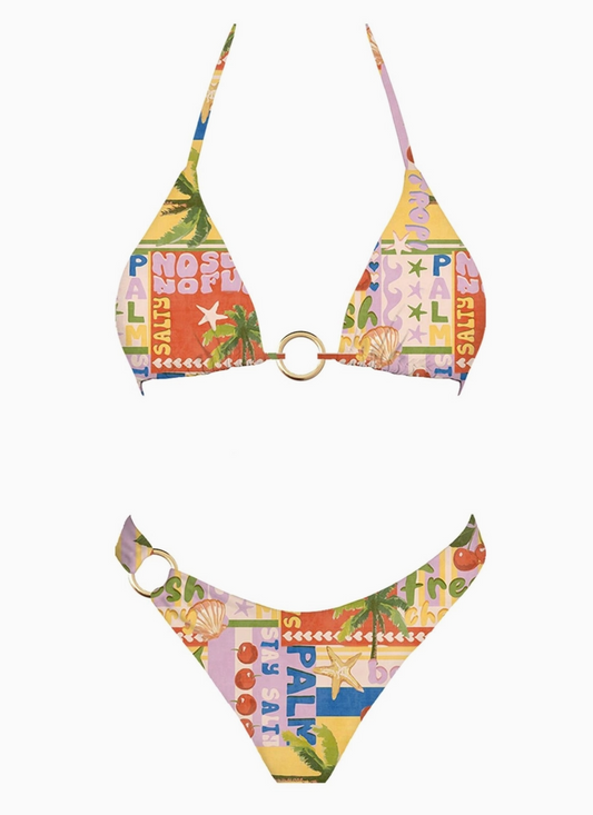 Paradise Postcard Bikini Set